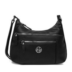 Torebka Lasocki. Czarne listonoszki damskie Lasocki, bez wzorów, bez dodatków. Za 149.99 zł.