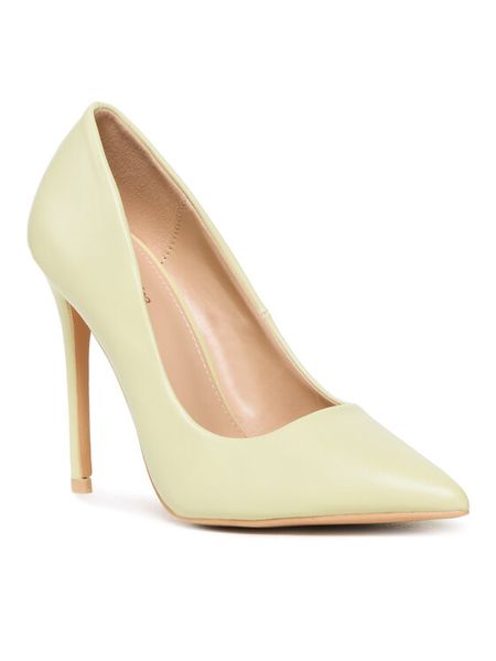 DeeZee Szpilki KL-92831-201C Zielony. Zielone szpilki damskie DeeZee, bez wzorów, ze skóry, bez obcasa, bez zapięcia. Za 119.99 zł.