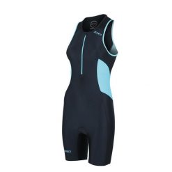 Kombinezon triathlonowy damski ZONE3 Activate Trisuit. Czarne obuwie sportowe damskie ZONE3, bez wzorów, rowerowe. Za 489.99 zł.