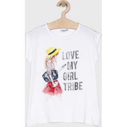Blukids - Top dziecięcy 140-170 cm. Białe t-shirty i topy dla dziewczynek Blukids, bez wzorów, z bawełny, bez ramiączek. W wyprzedaży za 29.90 zł.
