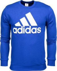 Adidas Bluza męska adidas Essentials Big Logo niebieska HE1840 S. Niebieskie bluzy męskie Adidas, m, bez wzorów, bez kaptura. Za 196.08 zł.