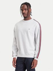 Tommy Hilfiger Bluza UM0UM03943 Szary jasny Regular Fit. Szare bluzy męskie Tommy Hilfiger, m, bez wzorów, z bawełny, bez kaptura. Za 369.99 zł.