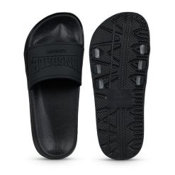 Buty do stepowania Lonsdale Sorrento. Czarne klapki damskie Lonsdale, bez wzorów, sportowe, bez obcasa. Za 164.50 zł.