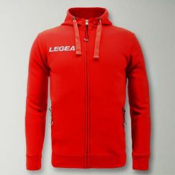 Chłopiec Bieganie Bluza Sarajevo Junior Full Zip Czerwona. Czerwone kurtki i płaszcze dla chłopców Legea, bez wzorów, z bawełny, z kapturem. W wyprzedaży za 180.00 zł.
