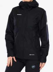 Kurtka GORE TEX damska Mammut Treeline Light HS Hooded Jacket. Czarne kurtki damskie Mammut, xs, bez wzorów, z gore-texu, bez kaptura. Za 959.19 zł.
