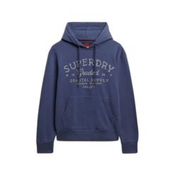 Bluza z kapturem Superdry Lo-Fi Dockside. Niebieskie bluzy męskie Superdry., m, bez wzorów, z kapturem. Za 349.55 zł.