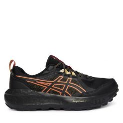 Buty do biegania Asics. Czarne obuwie sportowe damskie Asics, bez wzorów, do biegania. Za 389.99 zł.