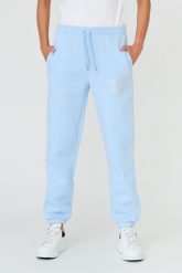JUICY COUTURE Błękitne spodnie Heart Diamante. Niebieskie spodnie dresowe damskie Juicy Couture, s, z aplikacjami, z bawełny. W wyprzedaży za 366.99 zł.