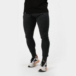 Spodnie dresowe męskie fitness slim szare Urban. Szare spodnie sportowe męskie GYMBEAM, m, bez wzorów, z bawełny, na fitness i siłownię. Za 115.90 zł.
