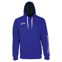 Bluza Spalding Team II. Niebieskie bluzy męskie Spalding, m, bez wzorów, z bawełny, z kapturem, do koszykówki. Za 271.00 zł.