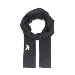 Szal Tommy Hilfiger. Niebieskie szaliki i chusty damskie Tommy Hilfiger, bez wzorów. Za 299.99 zł.