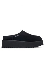 LOVE MOSCHINO Klapki JA10046L1PJAW000 Czarny. Czarne klapki damskie Love Moschino, bez wzorów, ze skóry, bez obcasa. Za 879.99 zł.