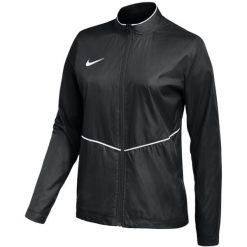 Kurtka damska Nike Park 26 Rain. Czarne bluzy sportowe damskie Nike, bez wzorów, z materiału, bez kaptura, na fitness i siłownię. Za 141.99 zł.