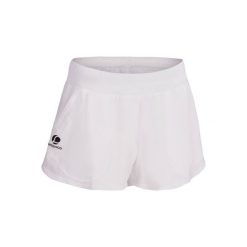 Spodenki tenis Sh Soft 500 damskie. Białe szorty damskie ARTENGO, z elastanu. W wyprzedaży za 34.99 zł.