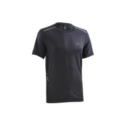 Koszulka Do Biegania Męska Run Dry+ Breath Czarna. Czarne koszulki sportowe męskie KALENJI, l, bez wzorów, z materiału, bez kołnierzyka, bez ramiączek, do biegania. W wyprzedaży za 24.99 zł.