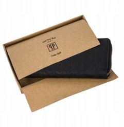 Zestaw prezentowy ZUP-62 saszetka nerka damska T-36-G portfel damski skórzany T-08-BL. Portfele damskie Paolo Peruzzi, bez wzorów. Za 319.14 zł.