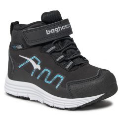 Sneakersy Bagheera. Czarne półbuty chłopięce Bagheera, bez wzorów, bez zapięcia. Za 259.99 zł.