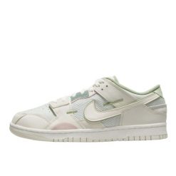 Buty do chodzenia dla dorosłych Nike Dunk Low Scrap Phantom. Szare obuwie sportowe damskie Nike, w ażurowe wzory, z materiału, do koszykówki. Za 1,020.85 zł.