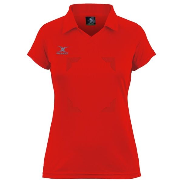 Koszulka damska Gilbert Eclipse. Czerwone koszulki sportowe damskie gilbert, xl, bez wzorów, z poliesteru, bez kołnierzyka, bez ramiączek. Za 227.50 zł.