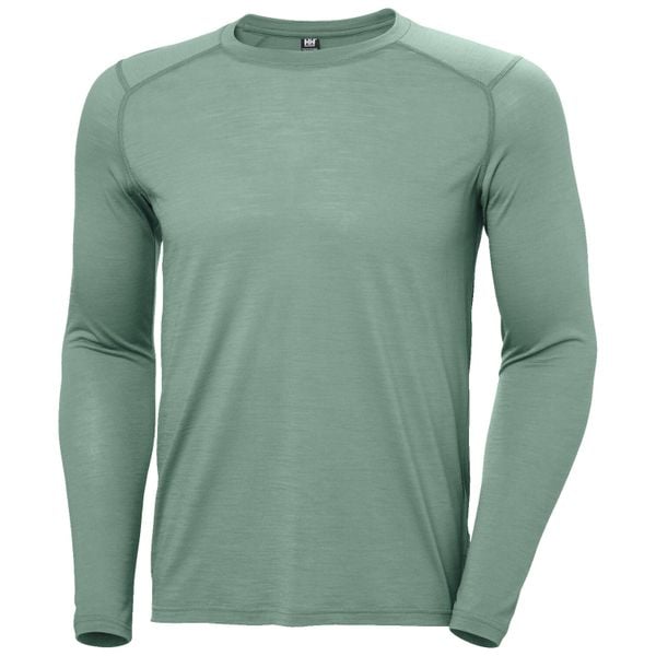 Koszulka techniczna z długim rękawem i okrągłym dekoltem Helly Hansen Durawool. Zielone bluzki z długim rękawem męskie Helly Hansen, m, bez wzorów, bez kołnierzyka. Za 468.00 zł.