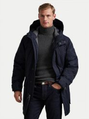 Polo Ralph Lauren Płaszcz zimowy 710968114001 Granatowy Regular Fit. Niebieskie płaszcze męskie Polo Ralph Lauren, na zimę, m, bez wzorów, z syntetyku, bez kaptura. Za 2,999.00 zł.