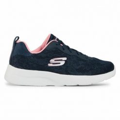 Obuwie Sportowe Damskie Skechers Floral Mesh Lace Up W Granatowy. Niebieskie obuwie sportowe damskie Skechers, bez wzorów, z meshu. Za 219.99 zł.
