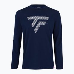 Longsleeve męski Tecnifibre Training Tee. Niebieskie bluzki z długim rękawem męskie TECNIFIBRE, m, bez wzorów, bez kołnierzyka. Za 241.50 zł.