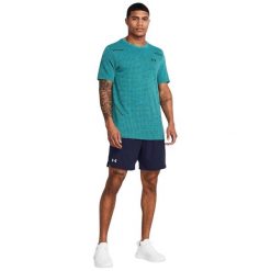 Męskie Szorty Vanish (Granatowy). Niebieskie krótkie spodenki sportowe męskie Under Armour, l, bez wzorów, z materiału, na fitness i siłownię. Za 203.50 zł.
