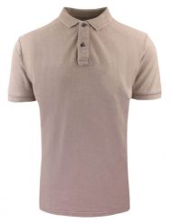 Koszulka Polo, Męska - Adriano Guinari - Kolor Kawy z Mlekiem. Koszulki polo męskie Adriano Guinari, l, bez wzorów, z bawełny, klasyczne, bez ramiączek. Za 125.00 zł.