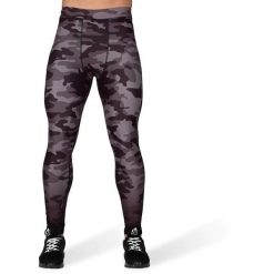 Legginsy Gorilla Wear Franklin. Czarne legginsy sportowe męskie GORILLA WEAR, l, bez wzorów, na fitness i siłownię. Za 266.00 zł.