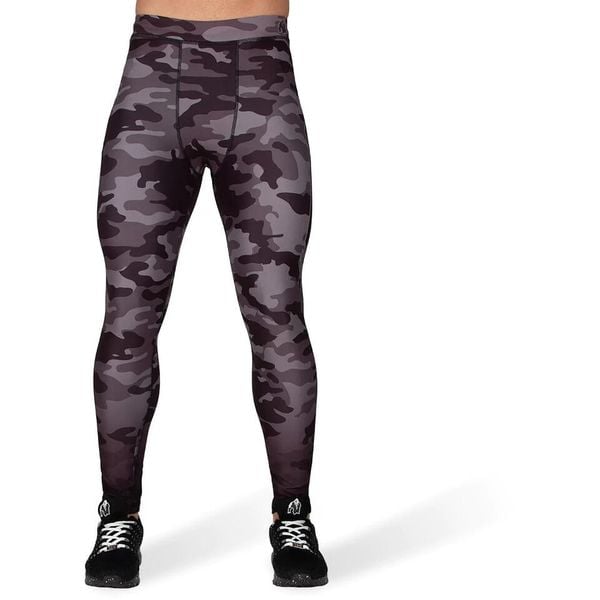 Legginsy Gorilla Wear Franklin. Czarne legginsy sportowe męskie GORILLA WEAR, l, bez wzorów, na fitness i siłownię. Za 266.00 zł.