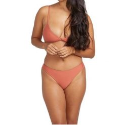 Dół od bikini Volcom Simply Seamless Chekkini. Brązowe bikini damskie Volcom, s, bez wzorów. W wyprzedaży za 113.55 zł.