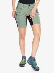 Spodenki damskie Didriksons Tucana Shorts. Zielone szorty damskie Didriksons, l, bez wzorów, ze skóry. Za 426.40 zł.