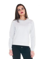 Bluzy damskie Cristal Shine z okrągłym dekoltem. Szare bluzy sportowe damskie LEONE 1947 APPAREL, l, bez wzorów, z bawełny, bez kaptura, na fitness i siłownię. Za 147.31 zł.