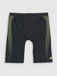 4F Kąpielówki męskie - czarne S. Czarne kąpielówki męskie 4f, m, bez wzorów, z materiału, na fitness i siłownię. Za 69.99 zł.