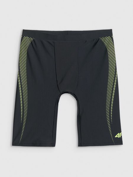 4F Kąpielówki męskie - czarne S. Czarne kąpielówki męskie 4f, m, bez wzorów, z materiału, na fitness i siłownię. Za 69.99 zł.