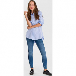 Dżinsy "Giselle - Super Skinny fit - w kolorze niebieskim. Niebieskie jeansy damskie Cross Jeans. W wyprzedaży za 136.95 zł.