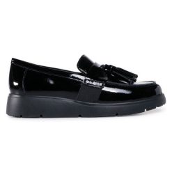 Loafersy Geox. Czarne mokasyny damskie Geox. Za 339.99 zł.