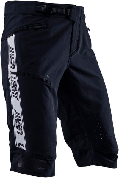 Spodenki rowerowe Leatt Shorts MTB Gravity 4.0. Czarne szorty męskie LEATT, m, bez wzorów, z materiału. Za 598.39 zł.