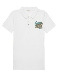 Guess Polo L5GP01 K6XN4 Biały Regular Fit. Białe t-shirty dla chłopców Guess, z aplikacjami, z bawełny, bez ramiączek. Za 99.99 zł.