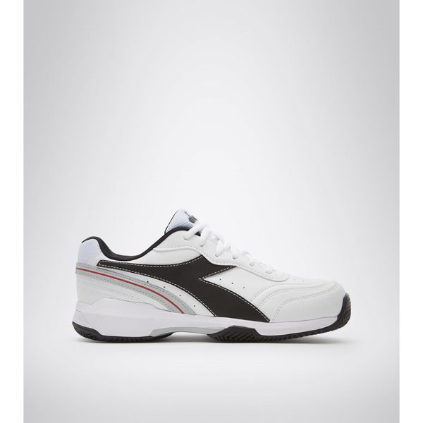 Buty do tenisa męskie Diadora S.CHALLENGE 4 SL clay white/black. Białe buty sportowe męskie Diadora, bez zapięcia, tenisowe. Za 199.00 zł.