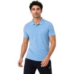Koszulka męska 4F - bawełniany T-shirt, regular fit. Niebieskie t-shirty męskie 4f, m, bez wzorów, z bawełny, klasyczne, bez kołnierzyka. Za 99.99 zł.