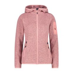 Polar z kapturem dla kobiet CMP. Czerwone bluzy sportowe damskie CMP, bez wzorów, z polaru, z kapturem, narciarskie. Za 338.50 zł.