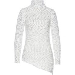 Sweter bonprix biel wełny - srebrny. Swetry damskie bonprix. Za 44.99 zł.