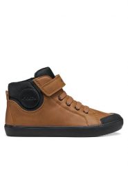 Geox Sneakersy J Gisli Boy J465CC 0MEFU C1192 M Brązowy. Brązowe buty sportowe chłopięce Geox, bez wzorów, ze skóry, bez zapięcia. Za 224.99 zł.