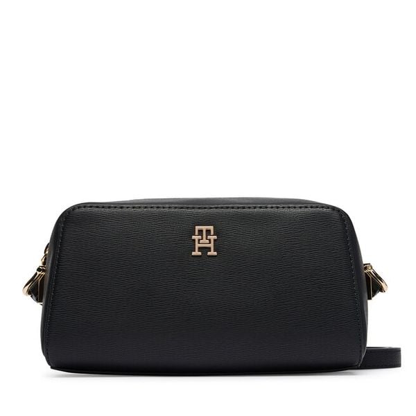 Torebka Tommy Hilfiger. Czarne listonoszki damskie Tommy Hilfiger, bez wzorów, bez dodatków. Za 403.99 zł.
