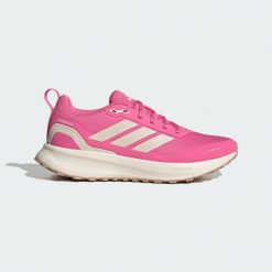 Buty Runfalcon 5 TR Running. Białe obuwie sportowe damskie Adidas, bez wzorów, z meshu, do biegania. Za 259.00 zł.