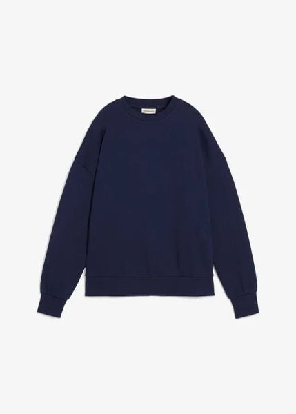 Bluza oversize z czystej bawełny organicznej. Czerwone bluzy damskie bonprix, l, bez wzorów, z bawełny, bez kaptura. Za 84.99 zł.