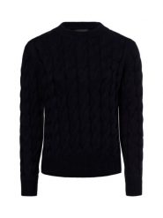 Franco Callegari Sweter Kobiety Bawełna niebieski, XL. Niebieskie swetry damskie Franco Callegari, xl, bez wzorów, z bawełny, klasyczne, bez kołnierzyka, bez ramiączek, bez kaptura. Za 299.95 zł.