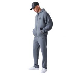 Bluza z kapturem New Era Los Angeles Lakers NBA Linear. Szare bluzy męskie New Era, m, bez wzorów, z kapturem. Za 404.50 zł.